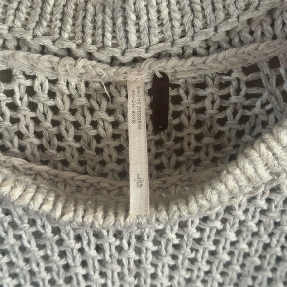 Free People Heather Gray Knit Sweater - Picture 5 of 12